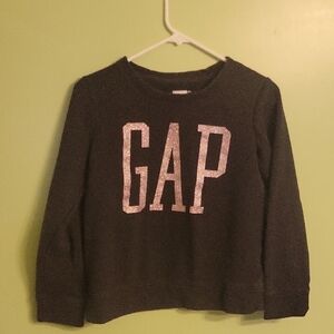 GAP Charcoal Sweatshirt with Sparkling Logo